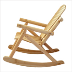 wooden rocking chair